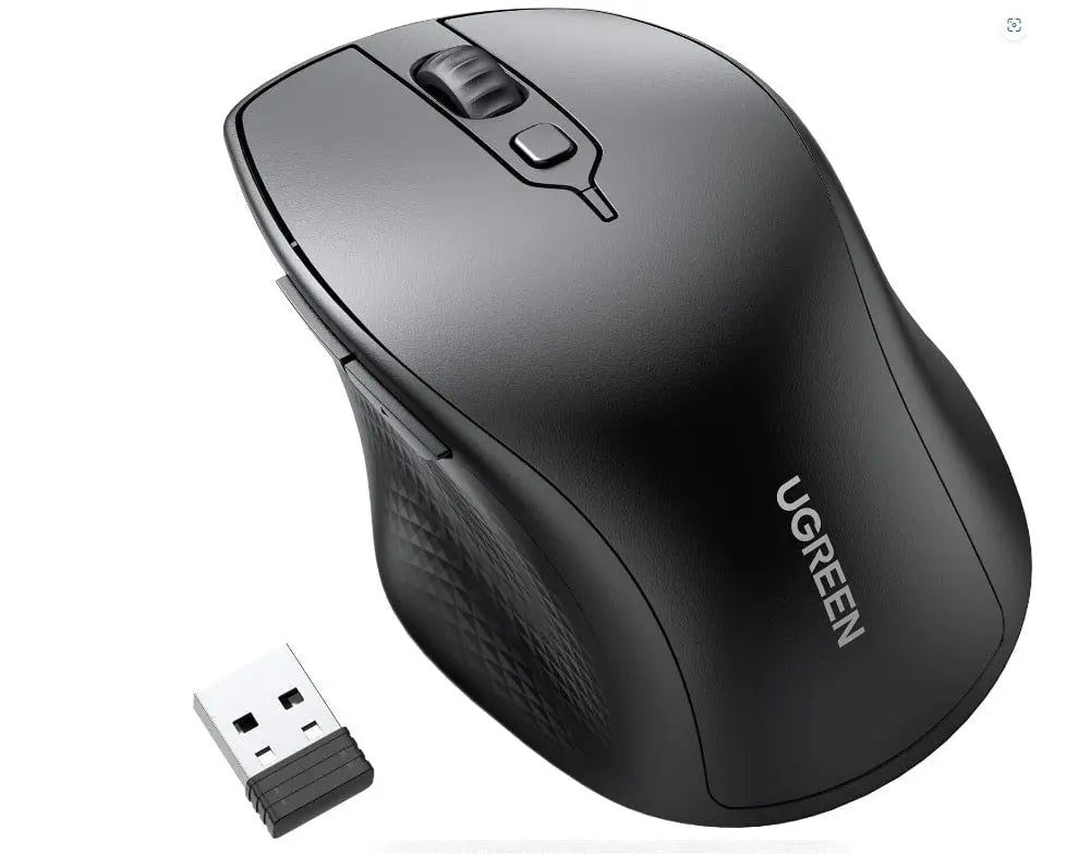 Souris sans fil Bluetooth Ugreen Silencieuse Ergonomique 2,4GHz (90395) UGREEN